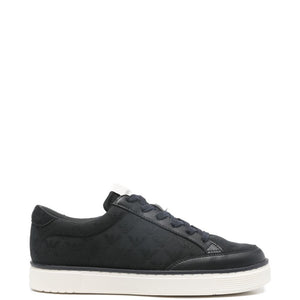 Emporio Armani Jacquard sneakers with an all-over eagle
