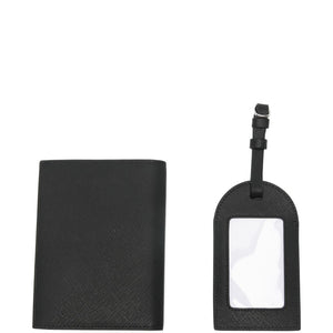 Emporio Armani Asv Gift Box With Regenerated Saffiano Passport Holder And Tag