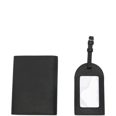 Emporio Armani Asv Gift Box With Regenerated Saffiano Passport Holder And Tag