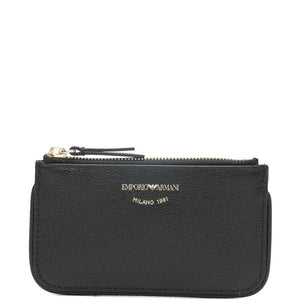 Emporio Armani Myea Deer-Print Card Holder With Zip