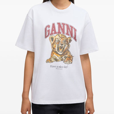 Ganni Baby Tiger organic cotton t-shirt
