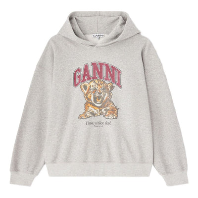 Ganni Margot Kitty organic cotton hoodie