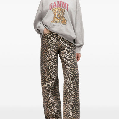 Ganni Margot Kitty organic cotton hoodie