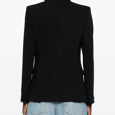 Emporio Armani Pinstripe single-breasted blazer jacket