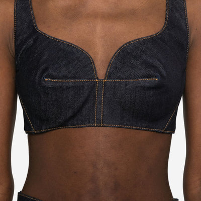 Givenchy Denim cotton bra top