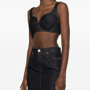Givenchy Denim cotton bra top