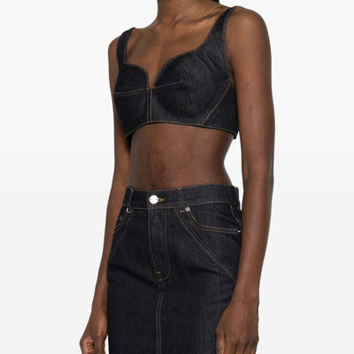 Givenchy Denim cotton bra top