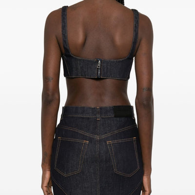 Givenchy Denim cotton bra top