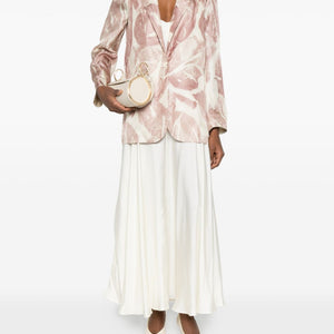 Alysi Printed single-breasted jacket