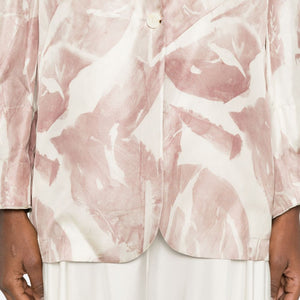 Alysi Printed single-breasted jacket