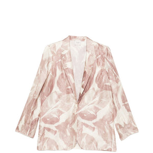 Alysi Printed single-breasted jacket