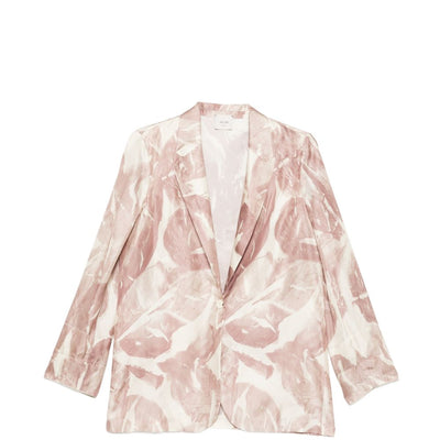 Alysi Printed single-breasted jacket