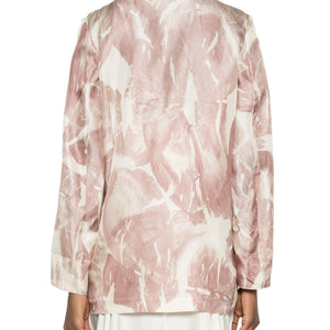 Alysi Printed single-breasted jacket