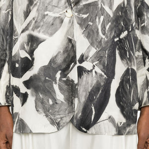 Alysi Silk & Nylon Printed single-breasted jacket