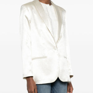 Alysi Silk & Nylon Single-breasted blazer jacket
