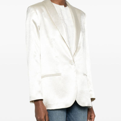 Alysi Silk & Nylon Single-breasted blazer jacket
