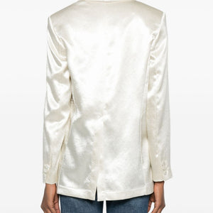 Alysi Silk & Nylon Single-breasted blazer jacket