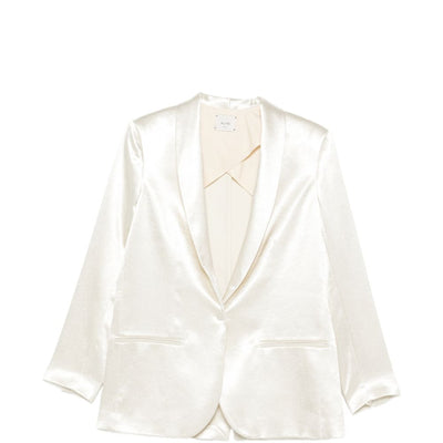 Alysi Silk & Nylon Single-breasted blazer jacket