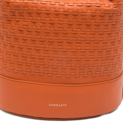 Zanellato Monda'® Small Bag In Orange Sicilian Mosaic