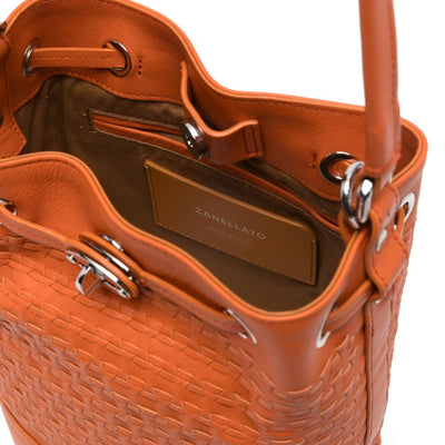 Zanellato Monda'® Small Bag In Orange Sicilian Mosaic