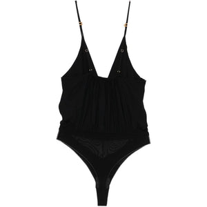 Elisabetta Franchi V-neck adjustable shoulder straps brief cut Bodysuit