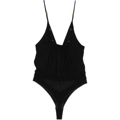Elisabetta Franchi V-neck adjustable shoulder straps brief cut Bodysuit
