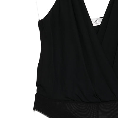 Elisabetta Franchi V-neck adjustable shoulder straps brief cut Bodysuit