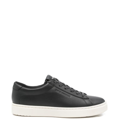 Emporio Armani leather lace-up sneakers