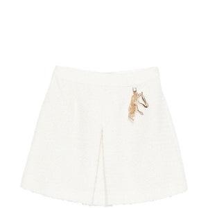 Emporio Armani A-line shape Tweed mini skirt