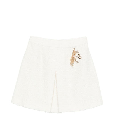 Emporio Armani A-line shape Tweed mini skirt