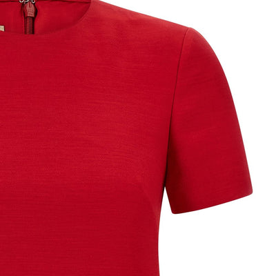 Valentino VLogo Signature wool and silk dress