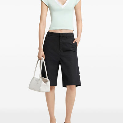 Courreges Pre CourrÃ¨ges Logo cropped polo shirt