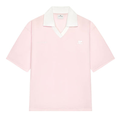 Courreges Pre Logo oversize polo shirt