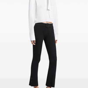 Courreges Pre CourrÃ¨ges Ribbed knitted trousers