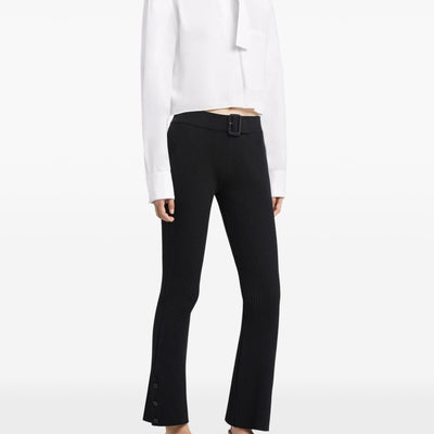 Courreges Pre CourrÃ¨ges Ribbed knitted trousers