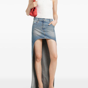 Courreges Pre CourrÃ¨ges Denim cotton skirt