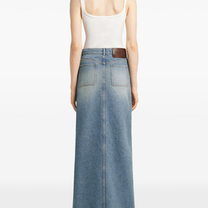 Courreges Pre CourrÃ¨ges Denim cotton skirt