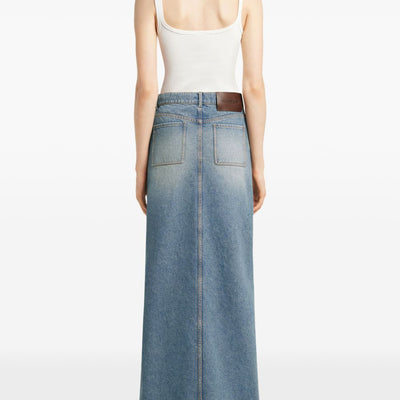 Courreges Pre CourrÃ¨ges Denim cotton skirt