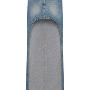 Courreges Pre CourrÃ¨ges Denim cotton skirt