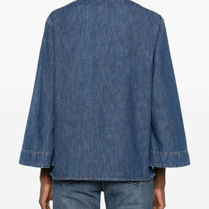 Valentino VLogo Signature denim blouse