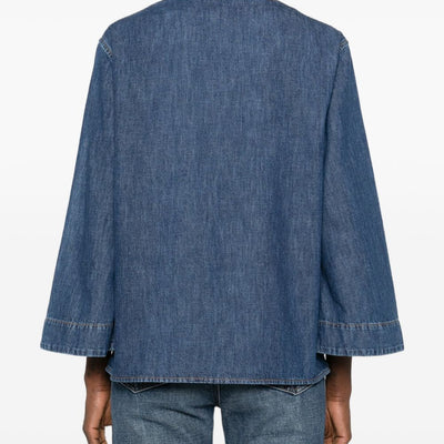 Valentino VLogo Signature denim blouse