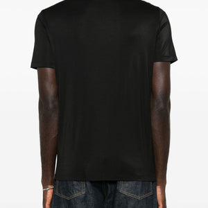 Emporio Armani Modal and silk blend t-shirt