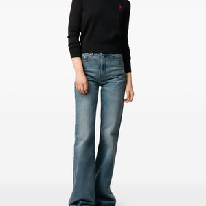 Ami Paris Coeur monogram motif Ami De Coeur wool sweater