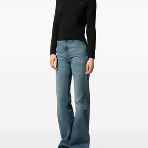 Ami Paris Coeur monogram motif Ami De Coeur wool sweater