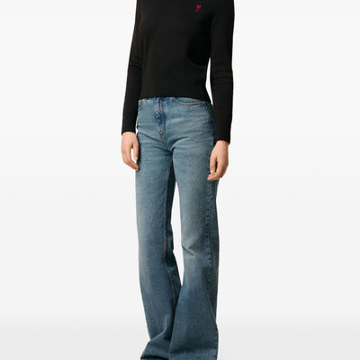 Ami Paris Coeur monogram motif Ami De Coeur wool sweater