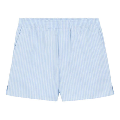 Ami Paris Striped cotton shorts
