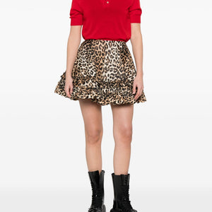 Ganni Nylon mini skirt