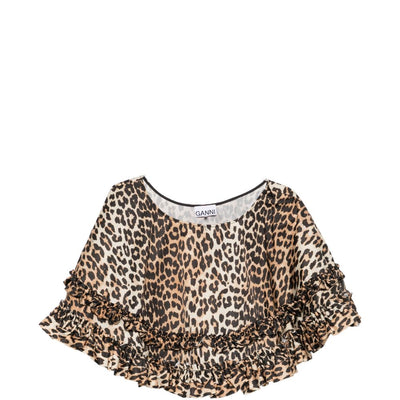 Ganni Nylon mini skirt