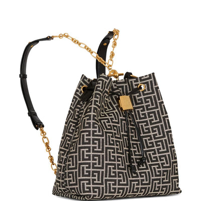 Balmain Pulse Monogram Jacquard Backpack