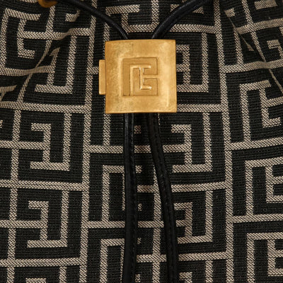 Balmain Pulse Monogram Jacquard Backpack